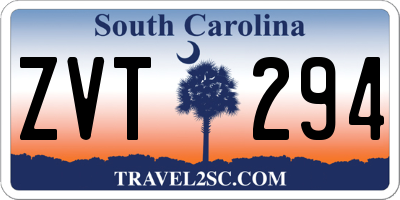 SC license plate ZVT294