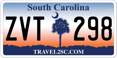SC license plate ZVT298