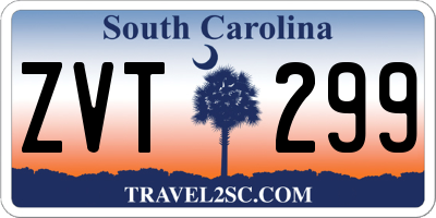 SC license plate ZVT299