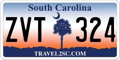 SC license plate ZVT324