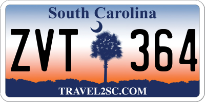 SC license plate ZVT364