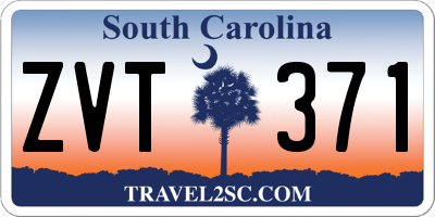 SC license plate ZVT371
