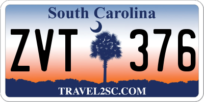 SC license plate ZVT376