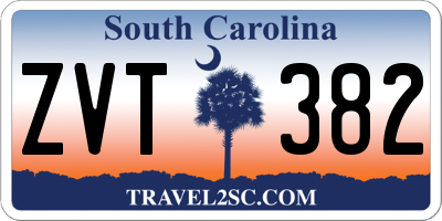 SC license plate ZVT382