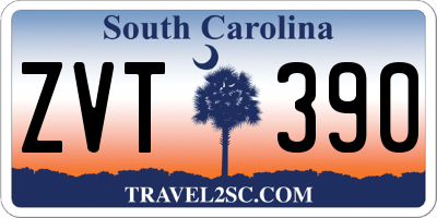 SC license plate ZVT390