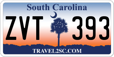 SC license plate ZVT393