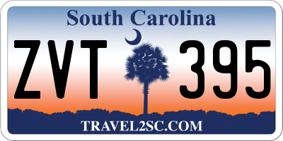 SC license plate ZVT395