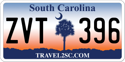 SC license plate ZVT396