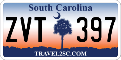 SC license plate ZVT397