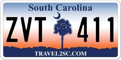 SC license plate ZVT411