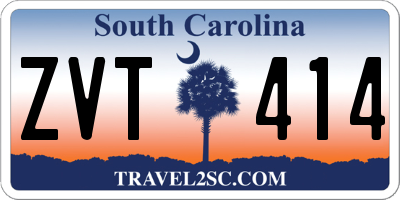SC license plate ZVT414