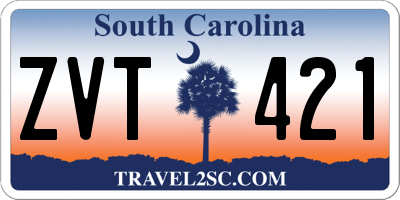 SC license plate ZVT421