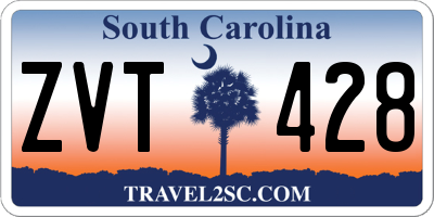 SC license plate ZVT428