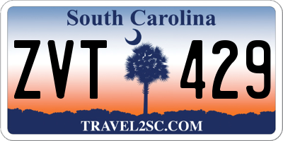 SC license plate ZVT429