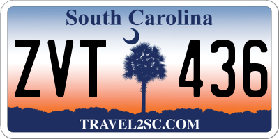 SC license plate ZVT436