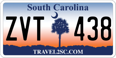 SC license plate ZVT438