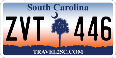 SC license plate ZVT446
