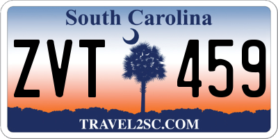 SC license plate ZVT459