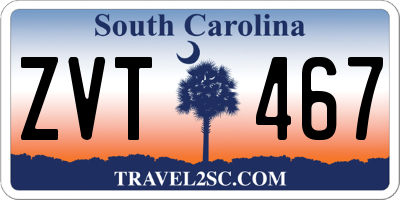 SC license plate ZVT467