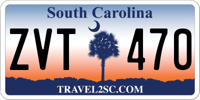 SC license plate ZVT470