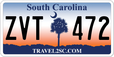 SC license plate ZVT472