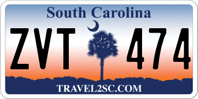 SC license plate ZVT474