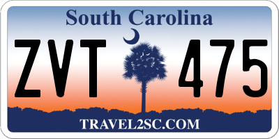 SC license plate ZVT475