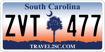 SC license plate ZVT477