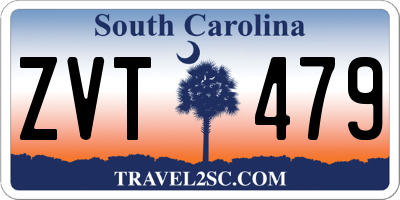 SC license plate ZVT479