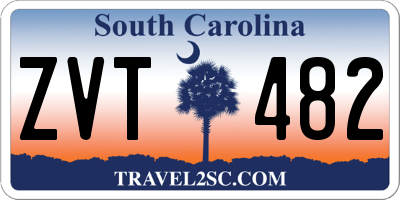 SC license plate ZVT482