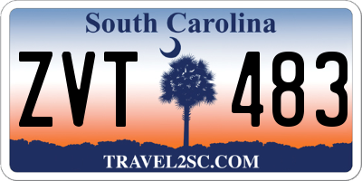 SC license plate ZVT483