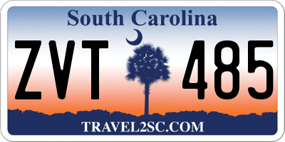 SC license plate ZVT485