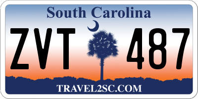 SC license plate ZVT487