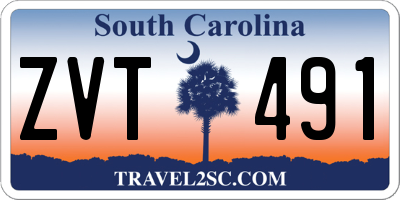 SC license plate ZVT491