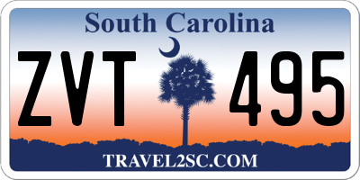 SC license plate ZVT495