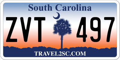 SC license plate ZVT497