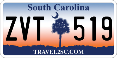 SC license plate ZVT519