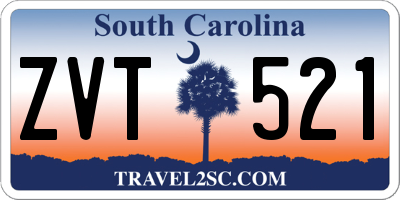 SC license plate ZVT521