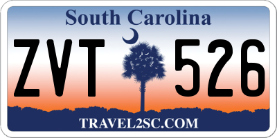 SC license plate ZVT526