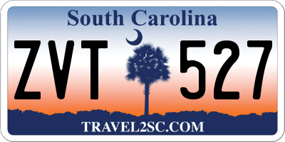 SC license plate ZVT527