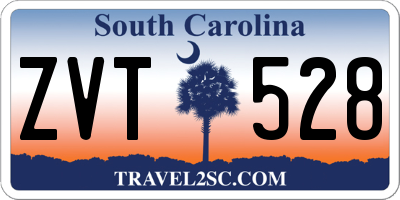 SC license plate ZVT528