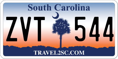 SC license plate ZVT544