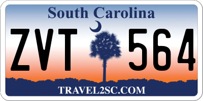 SC license plate ZVT564