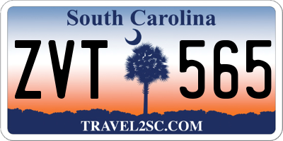 SC license plate ZVT565