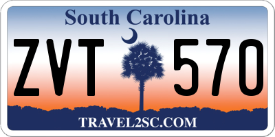 SC license plate ZVT570