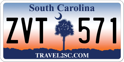 SC license plate ZVT571