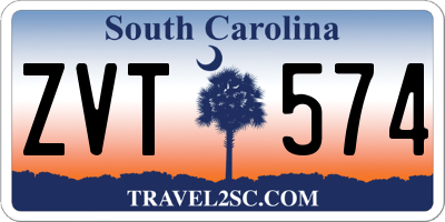 SC license plate ZVT574