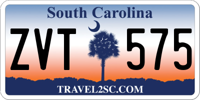 SC license plate ZVT575
