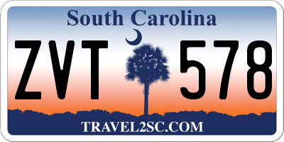 SC license plate ZVT578