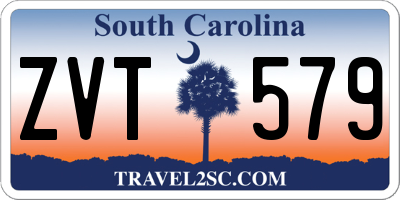 SC license plate ZVT579